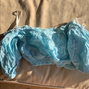 Urban outfitters cropped stripped shirt